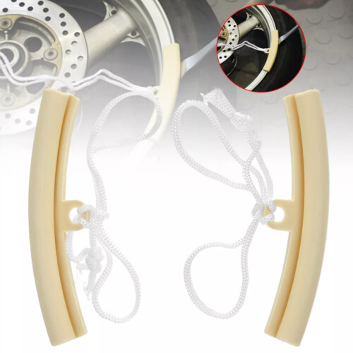 Car & Motorcycle Rim Edge Protector 2pcs Soft Plastic Light Brown Tire Guard 1