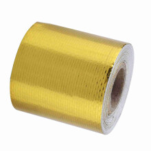 5m x 5cm Aluminiumfolie Hitzeabschirmband – Goldene Reflektierende Ummantelung