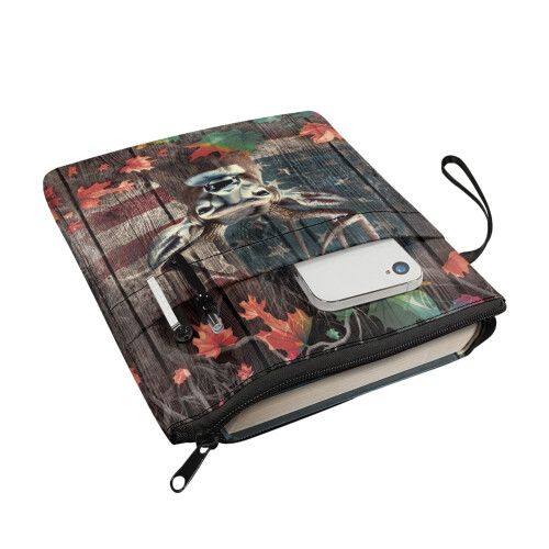 Couverture de livre avec fermeture éclair – Polyester 300D, 29 x 22 cm 2