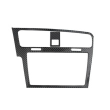 GPS Navigation Panel Cover Trim Carbon Fiber Decoration Frame for  MK7 2014-2019