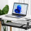 Height Adjustable Under Desk Keyboard Tray with C Clamp Mount, SlideOut Ergonomic Computer Drawer, Black 2