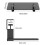 Height Adjustable Under Desk Keyboard Tray with C Clamp Mount, SlideOut Ergonomic Computer Drawer, Black 4