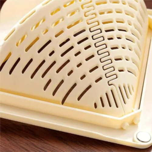 Kitchen Sink Strainer, Triangular Magnetic Drain Basket with Twist-Open Bottom for Easy Draining & Storage 1