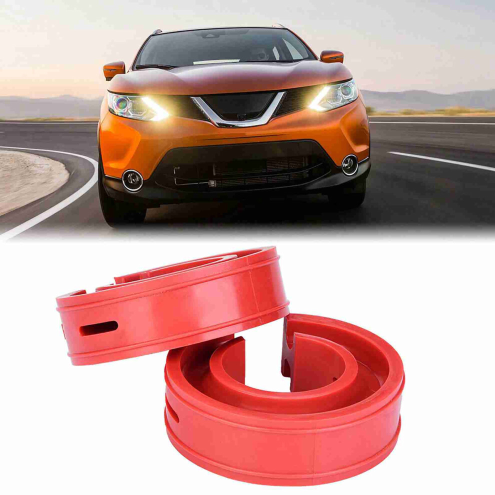 2Pc Car Shock Absorber Buffer Spring Set, 175Mm Diameter Red 4021390797291