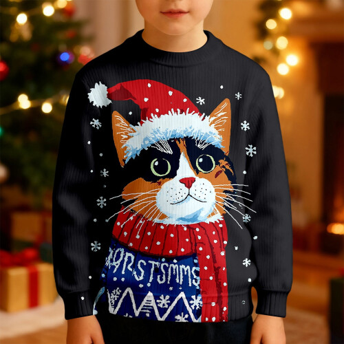 Boys Casual Graphic Sweatshirt Fleece Pullover 1