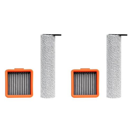 2X Roller Brush, Hepa Filter for Uwant D100 Wireless Vacuum Cleaner Replacement Part