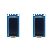2pcs 0.96 Inch OLED Display 64x128 SH1107 Vertical Screen Module with White for Raspberry Pi ESP32 DIY