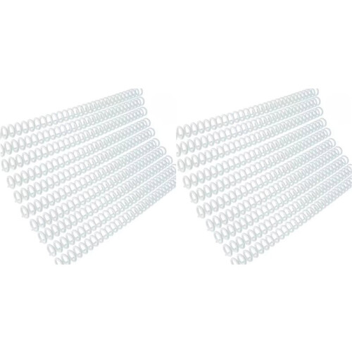 40pcs Plastic 30-Hole Loose Leaf Binders Ring Combs 85 Sheets Capacity for DIY Notebook Album Transparent