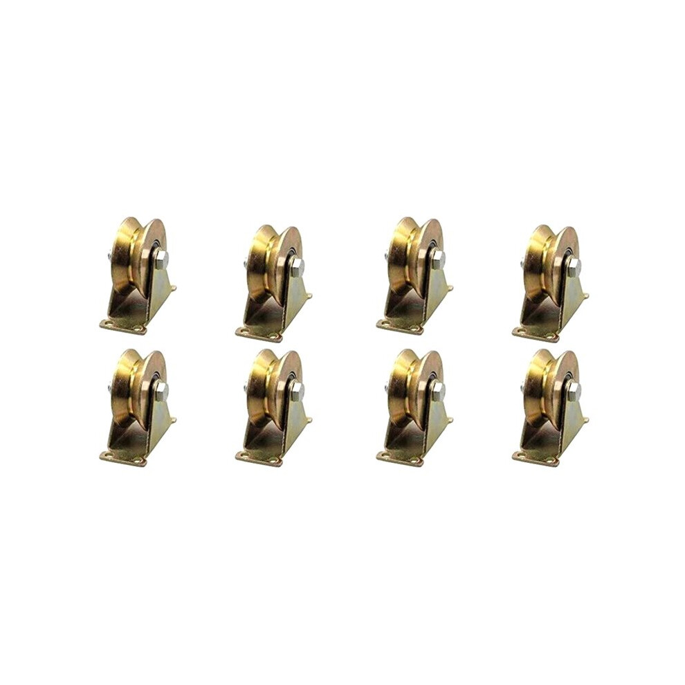 8X Sliding Door Pulley V Wheel Heavy Duty Rigid Caster For Inverted Track Sliding Gate Roller 6031141194321