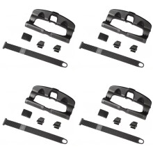 4X Universal Bicycle Rack Mount Rear Wheel Holder Road Bike Tire Bracket for Mountain Road Bikes Car Roof Truck Bed