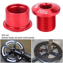 5 Stück Fahrrad-Kettenblatt-Bolzen Rot 7mm mit Maulschlüssel für Singlespeed
