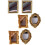 OUNONA Dollhouse Mirror Set 6 Pieces 8