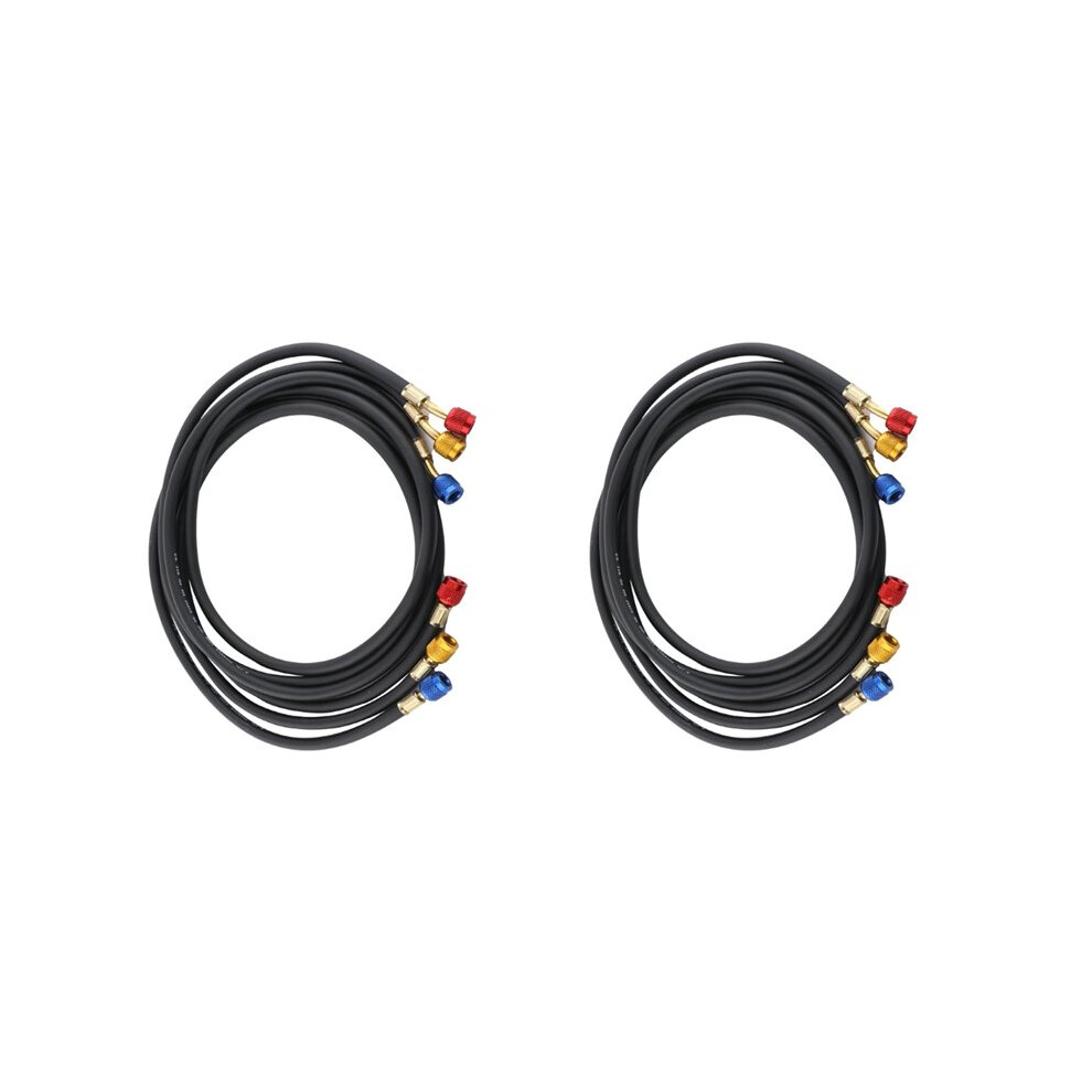 6X Air Conditioning Refrigerant Hose Hvac Manifolds Hose 4.92 Feet For R134a R410a R22 R502 6034079262322