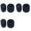 3X Aluminum Alloy Caps Solid Knob Dual-Axis Encoder Special Knob EC11EBB24C03 EC110701N2B Adjustment Knob Black 1