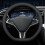 Car Steering Wheel Cover Universal Black 38 cm 2