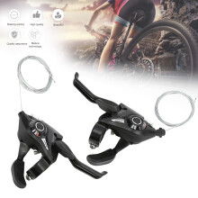 MTB- und Rennrad 3X7 21-Gang Aluminium Brems- und Schalthebel (15,5x8,7cm)