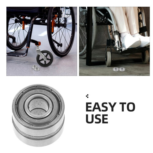 Wheelchair Caster Metal Bearings Replacement 2 pcs 2