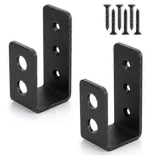 2x4 Door Barricade Brackets Security Bar U Bracket Heavy Duty D 2