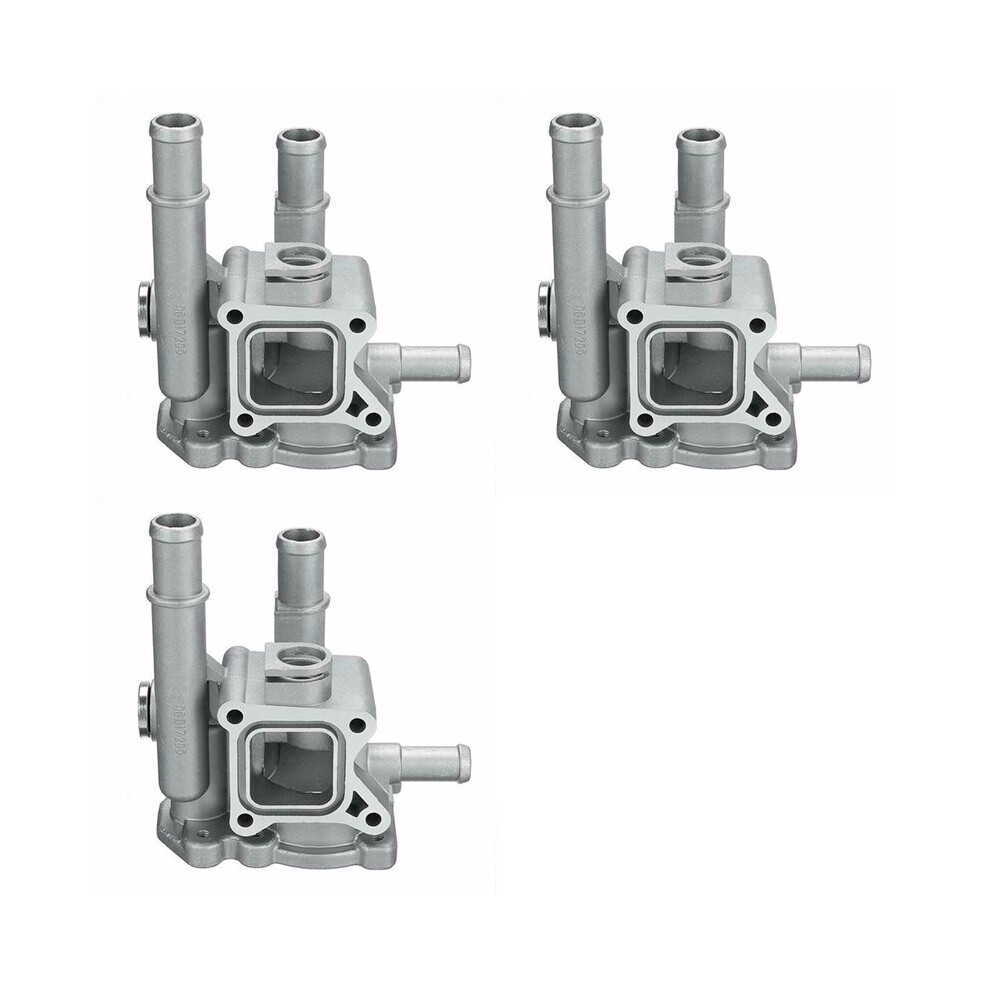 3X Aluminum Thermostat Housing Cover For Cruze Aveo Orlando For Astra Zafira Signum Moka 96984103 6033698402409