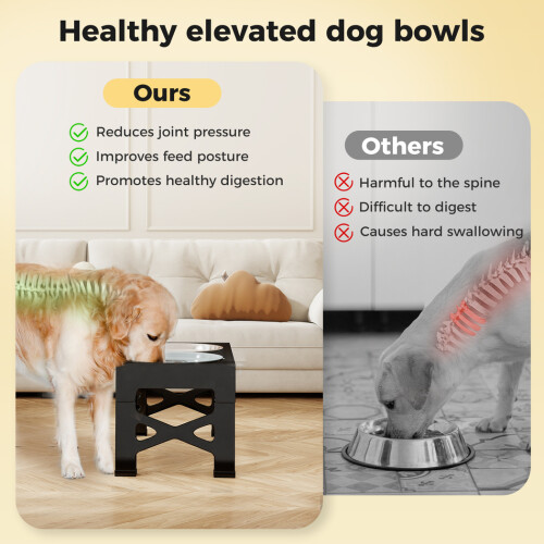 Skylos Dog Raised Elevated Pet Feeding Bowls 1