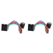 2X Car Radio ISO Adapter Extended Conversion Cable for for for- Accessories