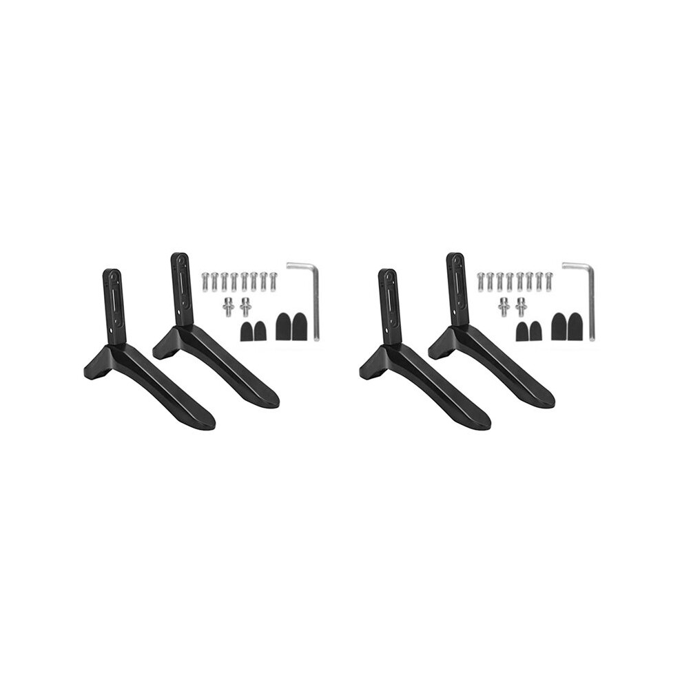 4X Universal Steel Tv Base For 32-65 Inch Lcd Pedestal Screen Stand With Aluminum Alloy Riser Tv Stand Tv Support Base 6034079255942