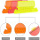 60 Pcs 2 Inch Folder Tabs and 120 Grids Inserts for Hanging File 2
