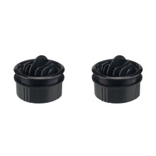 2X Universal Spherical Air Vane Round A/C Air Conditioning Outlet Vent for RV Bus Car (Φ71/63/25mm)