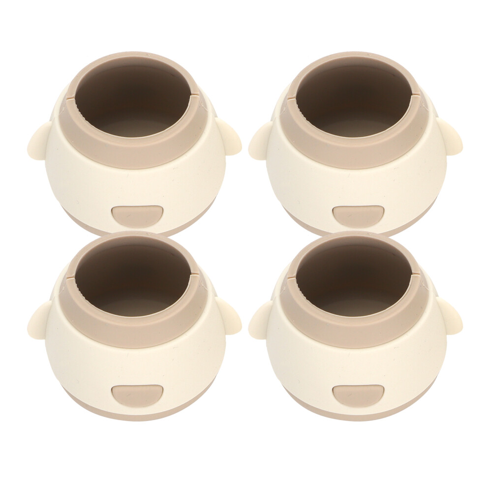 Silicone Leg Protectors For Chairs & Tables, Antislip, Noise-Reducing, White 7901390797798