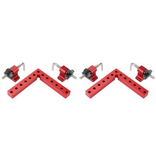 6 Pieces of 100Mm Woodworking Right-Angle Fixture Right-Angle Fixing Clamp L-Shaped Auxiliary Fixture