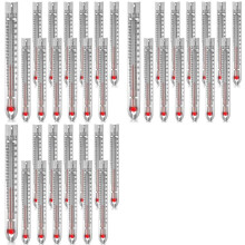 72 Pcs V Shaped, Dual-Scale Science Thermometers, Mercury-Free Lab Thermometer for Student School Supplies