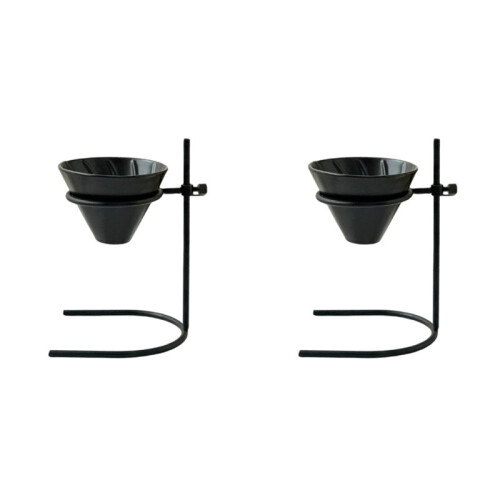2X Adjustable Height Ceramic Coffee Filter Cup Hand Brew Set Portable Household Coffee Brewing Kit Drip Filter