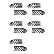 10X Car Front Bumper Grille Cover Front Lower Grille Decoration for CX30 CX-30 2020-2021