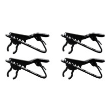 4X Microphone Cable Holder Clasp Alligator Clip Mic Lapel Clamp for Secure Placement for Improved Audio Recording