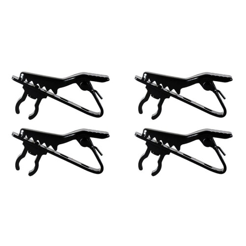 4X Microphone Cable Holder Clasp Alligator Clip  Mic Lapel Clamp for Secure Placement for Improved Audio Recording