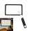 3X Folding Handheld Magnifying Glass with 72 LED Light-black 3