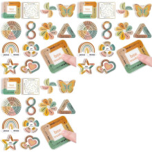 Calm Strips for Anxiety Sensory Stickers, 108Pcs 2 Textured for Mood Calming, Breathing Mindfulness Fidget Sticker