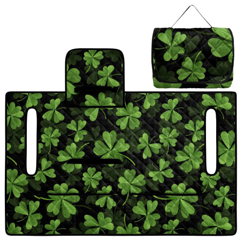 St. Patrick's Day Golf Cart Seat Covers with 4 Pockets for 2