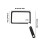 3X Folding Handheld Magnifying Glass with 72 LED Light-black 4