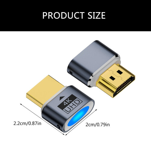 HDTV Dummy Plugs 4K UHD Virtual Monitors Display Emulators Headless Display 2