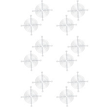 12 X Metal Wire Finger Guard Protection Grid 80 mm PC Fan Cooler