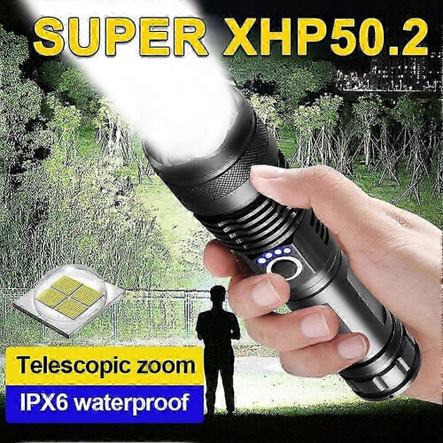 Rechargeable Flashlight,Handheld High Lumens Tactical Flashlight, Long Lasting 1