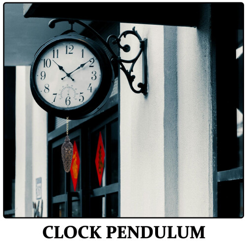 Reloj de cuco musical con péndulo de martillo – Plástico negro 2