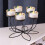 Iron tealight holder black home decor 1 piece 4