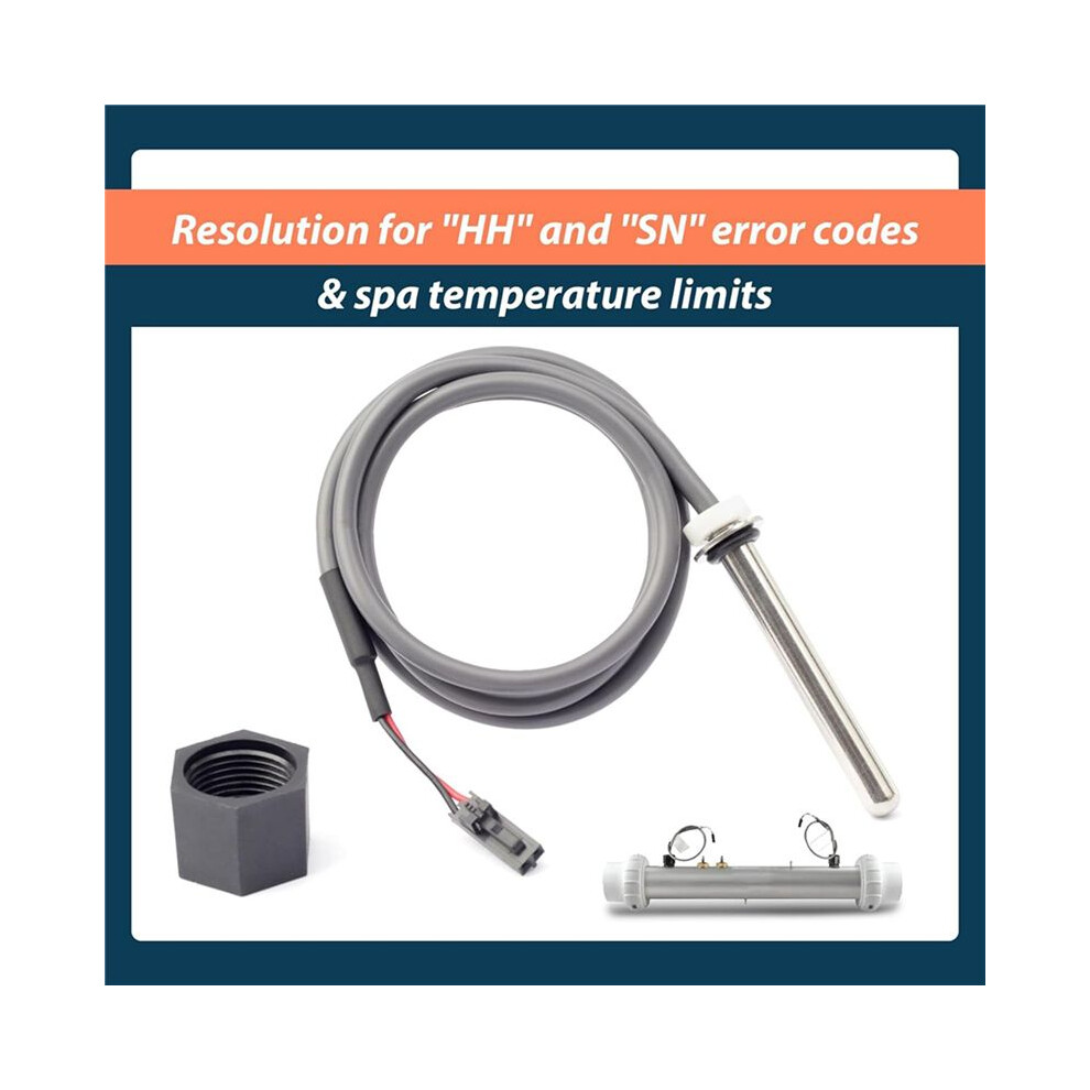 2X Hot Tub Sensor For Balboa Spa Heater M7 System With 24Inch Cable Temp/High Limit,Hot Tub Sensor For 30042 30382 4711345926974