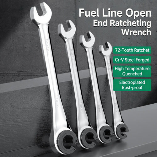 Ergonomic Double Ended Ratchet Wrench Spanner For Heavy-12mm 1