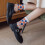 Women's Sheer Socks Transparent Mesh Lace Elastic Jacquard 3