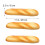 (B) Artificial Bread Fake Bread Simulation Food Model Kitchen Decoration Prop Simulation Bread (Croissant) Medium 2
