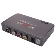 3X RF to AV Converter,Channel Selector,Booster,Cable TV to Projection TV,Video Port Supports Full System US Plug