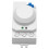 5X 5.8GHz  System LED Microwave 360 Degree Motion Sensor Light  Body Motion Detector,White 4